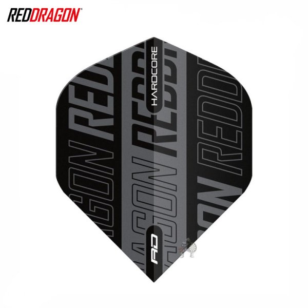 画像1: フライト RedDragon レッドドラゴン ハードコア XT ブラック＆グレー プリント (1)