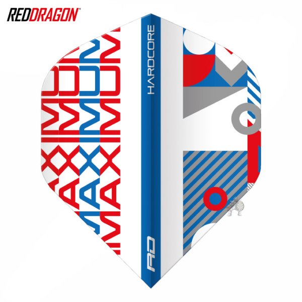 画像1: フライト RedDragon レッドドラゴン 2022 ハードコア マキシマム ホワイト＆ブルー Hardcore Maximum Stack White & Blue (1)