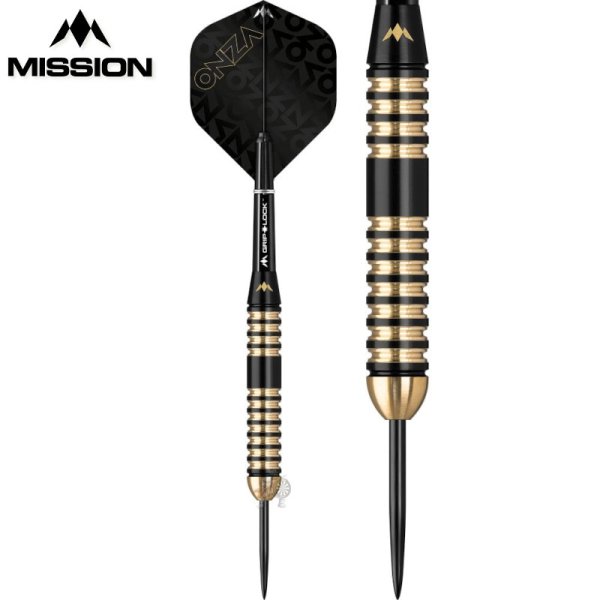 画像1: ハードダーツ Mission ミッション   オンザ Onza Brass - M4 - Black & Gold (1)