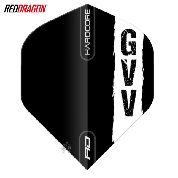 画像1: フライト RedDragon レッドドラゴン ジャン・ファン・ヴィーン ブラック GVVロゴ ハードコア GIAN VAN VEEN BLACK WITH GVV LOGO HARDCORE (1)