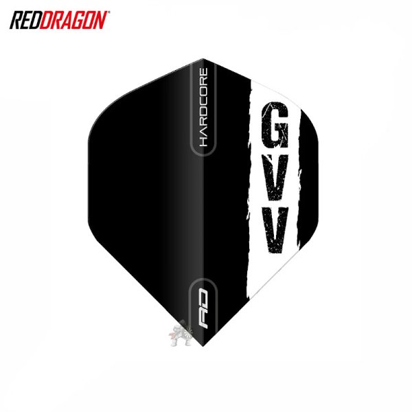 画像1: フライト RedDragon レッドドラゴン ハードコア GIAN VAN VEEN ブラック GVVロゴ (1)