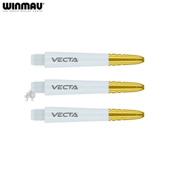 画像1: シャフト winmau 2025 ウィンマウ ベクタ Vecta ホワイト＆ゴールド (1)