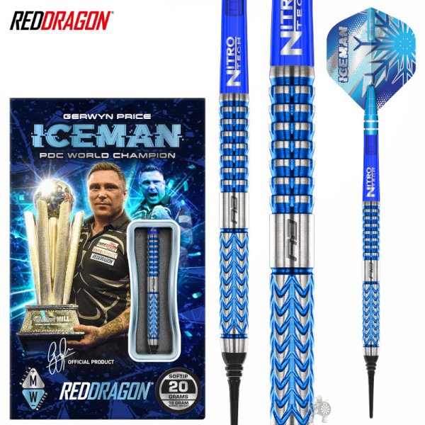 画像1: ※特価※ ソフトダーツ RedDragon  2025 ガーウィンプライス Glacier グレイシア Gerwyn Price (1)