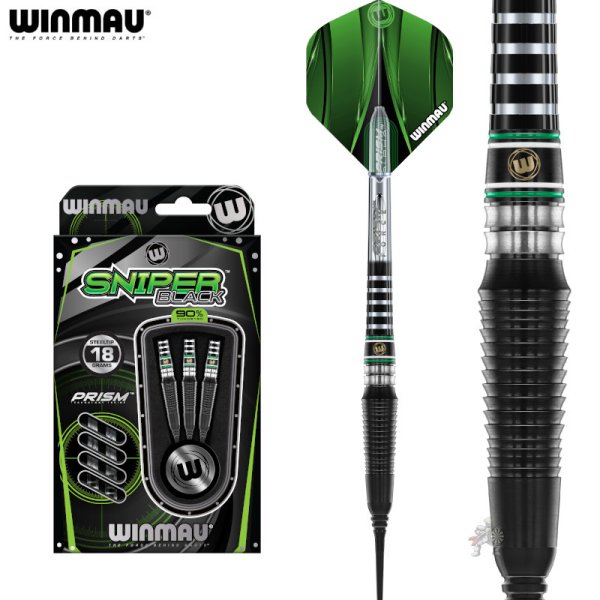 画像1: ※特価※ ソフトダーツ Winmau 2025 ウィンマウ Sniper Black スナイパーブラック (1)