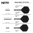 画像2: フライト&シャフト一体型 RedDragon 2025 レッドドラゴン Nitro Flite ニトロフライト No.2 Black & Black (2)