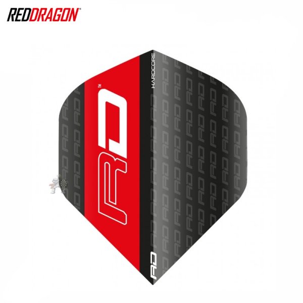 画像1: フライト RedDragon レッドドラゴン ハードコア ブラック＆レッド RD ロゴ (1)
