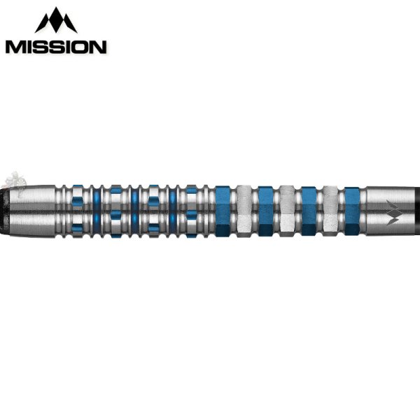 画像1: ソフトダーツ Mission ミッション クロノス M3 Kronos ブルーチタン スレンダー トルピード 19g (1)