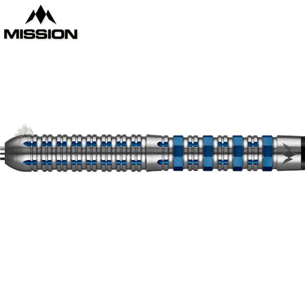 画像1: ハードダーツ Mission ミッション クロノス M2 Kronos ブルーチタン 段差ストレート (1)